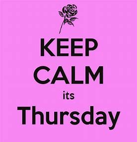 Yes - it's Thursday - not a good day perhaps